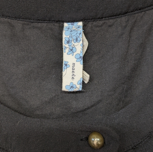 Anthropologie Maeve Terasina Black Dress - Picture 2 of 8